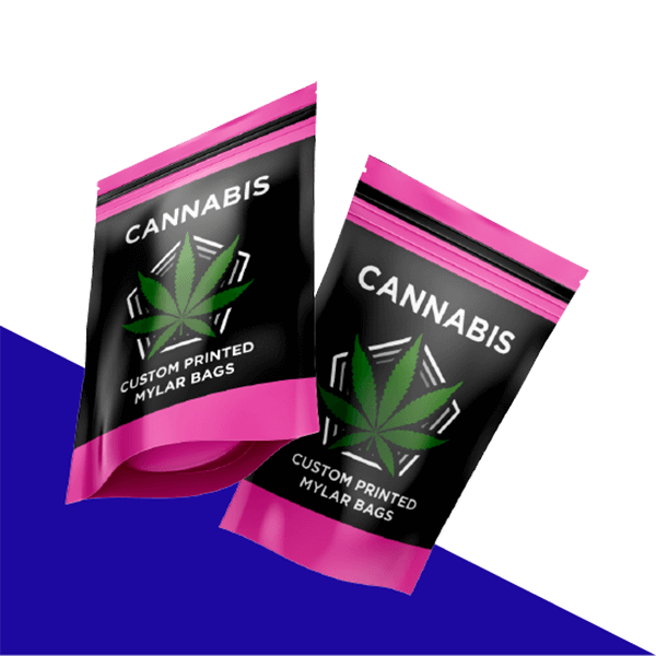 Custom Digital Printed Mylar Bags Eye Catching Weed Stand Up Pouch doypack cannabis packaging