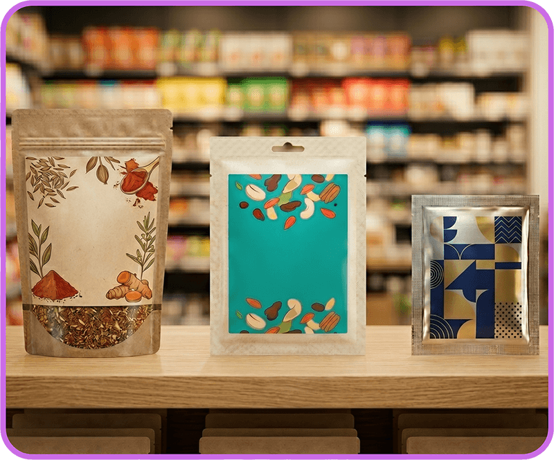 Stand-Up Pouch vs. Flat Pouch vs. 3-Side Seal Pouch
